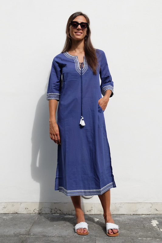 Mykonos Bluette Long Kaftan