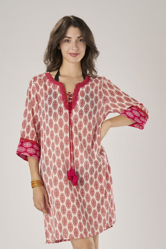 Red Masai Caftan