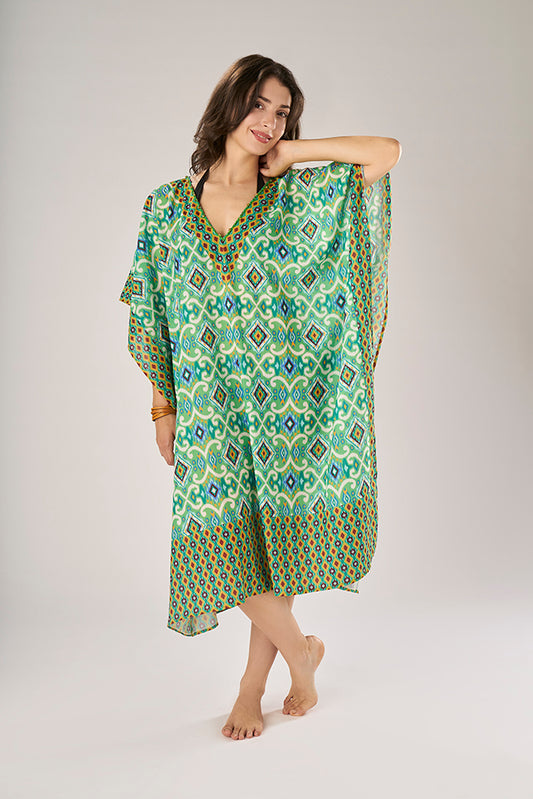 Poncho Lungo Incas Verde