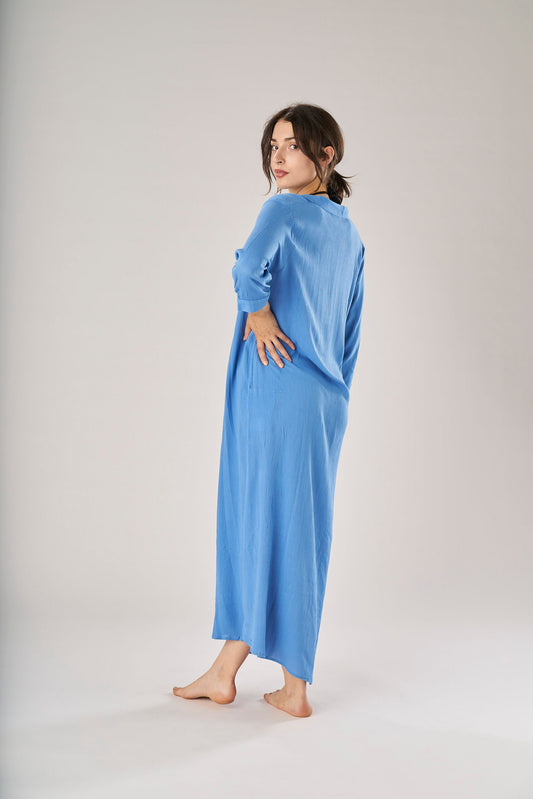 Long Viscose Ocean Kaftan