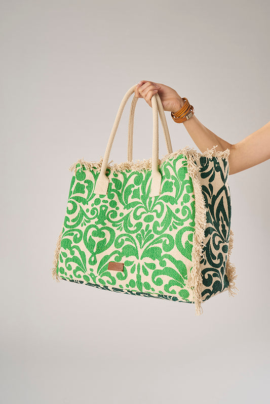 Large Incas Green Bag